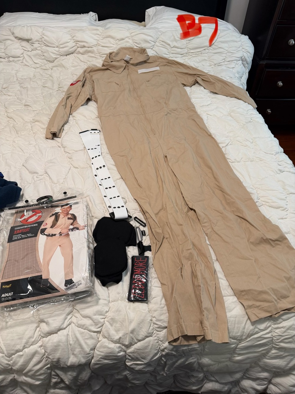 Men’s ghostbusters jumpsuit costume Lg/XL